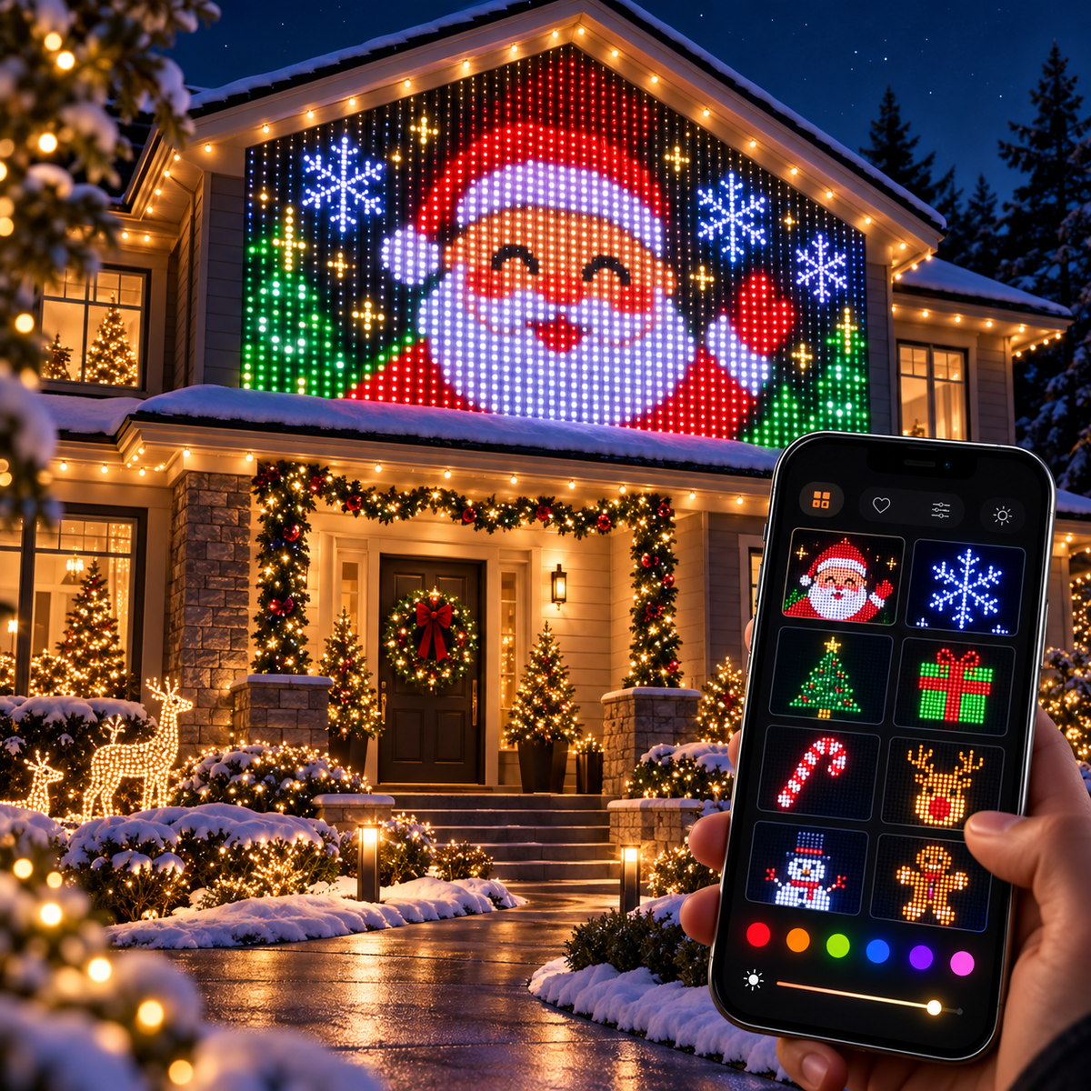 Glowella™ Christmas Smart Curtain Lights