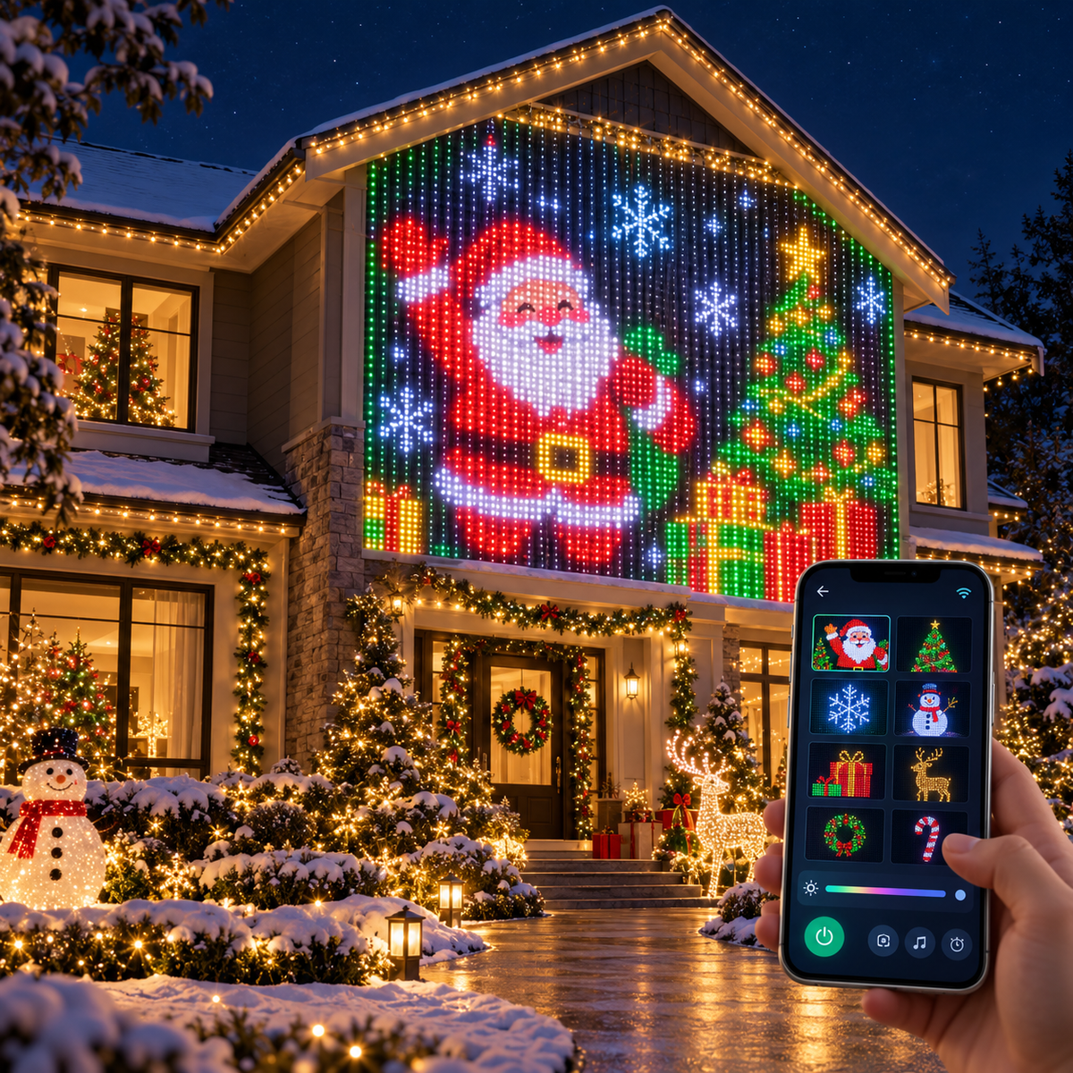 Glowella™ Christmas Smart Curtain Lights