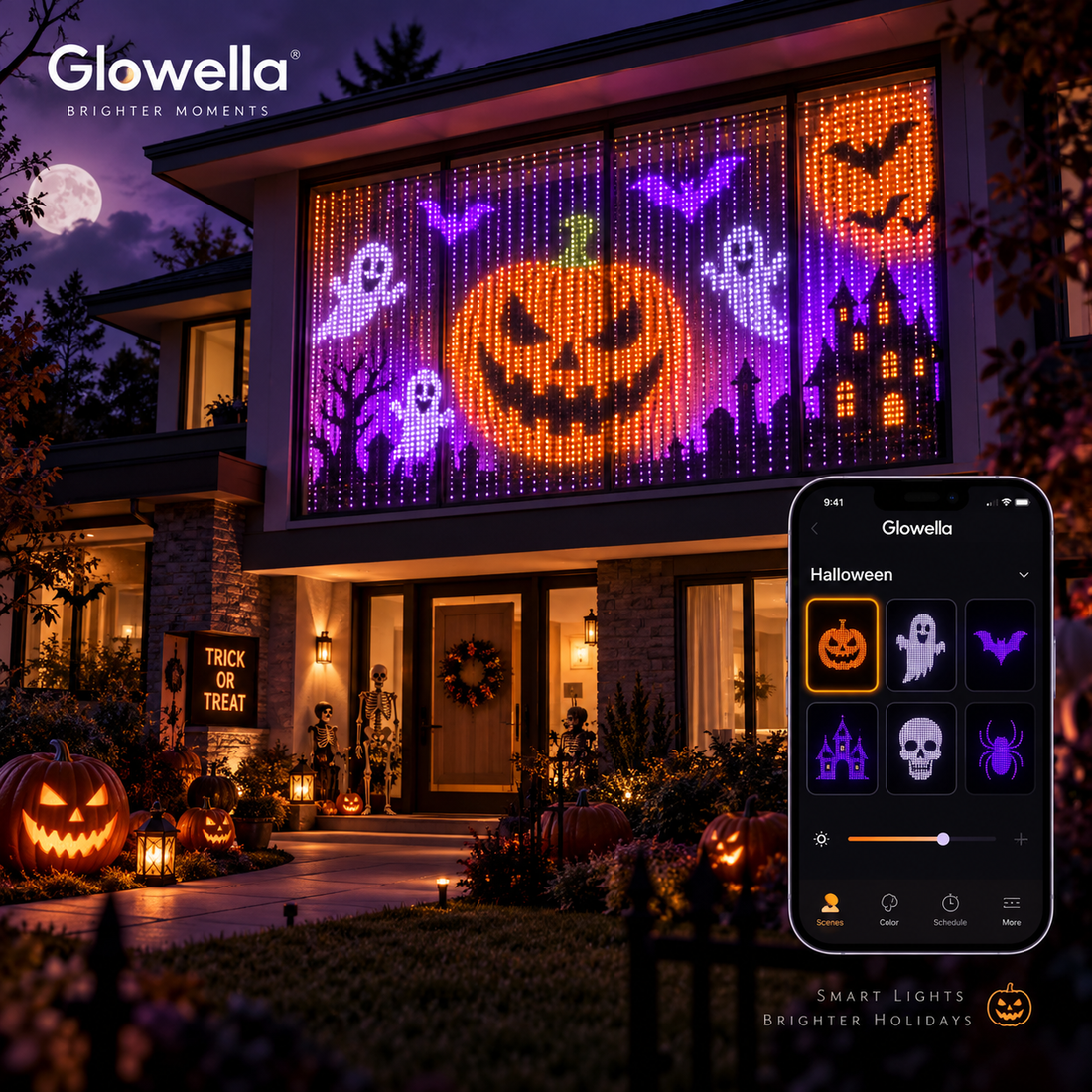 Glowella™ Christmas Smart Curtain Lights