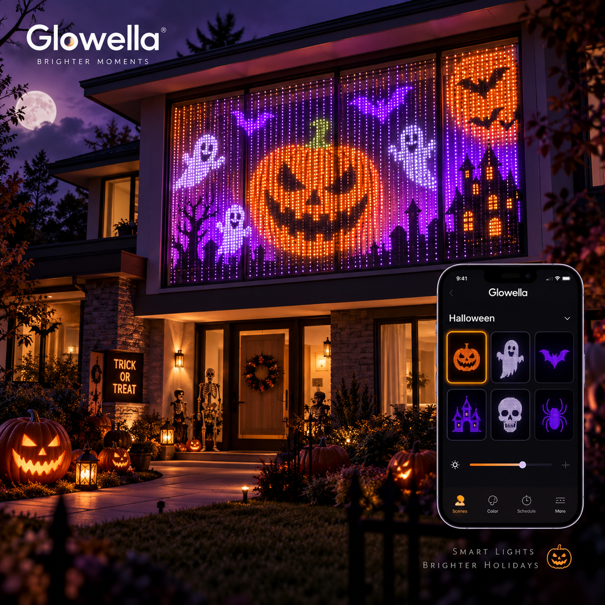 Glowella™ Christmas Smart Curtain Lights